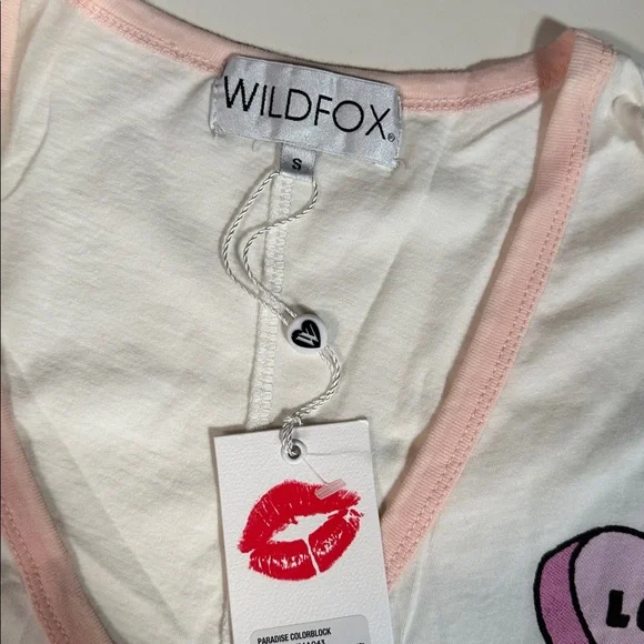 WILDFOX Paradise Colorblock V-Neck Tee - Picture 5 of 12